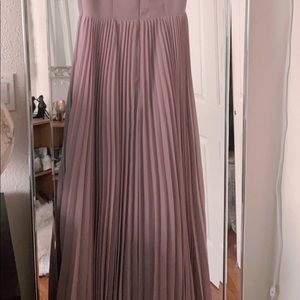 A-line V-neck Floor-Length dress w/ slit in size 6